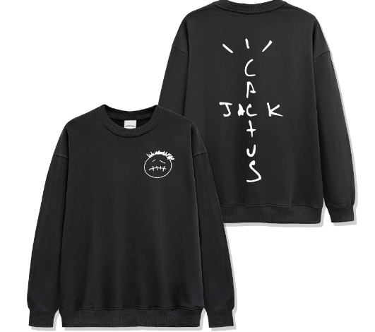 Winter Trend Printed V-neck Youth Casual Long-sleeved Men's Sweatshirt