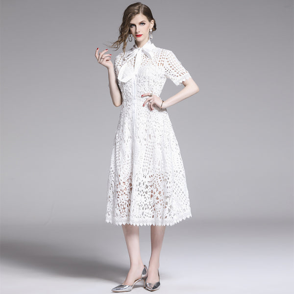 Girl Hollowed Out Water Soluble Dress