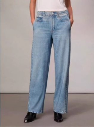 Summer Fashion Casual Loose Straight Denim Pant for Women