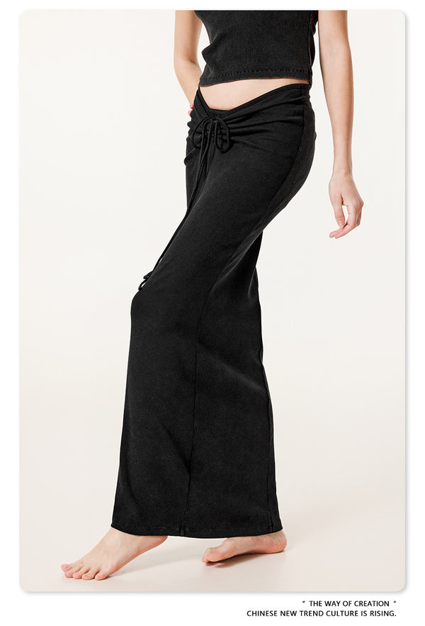 Summer fashionable and sexy slim-fitting pleated skirt