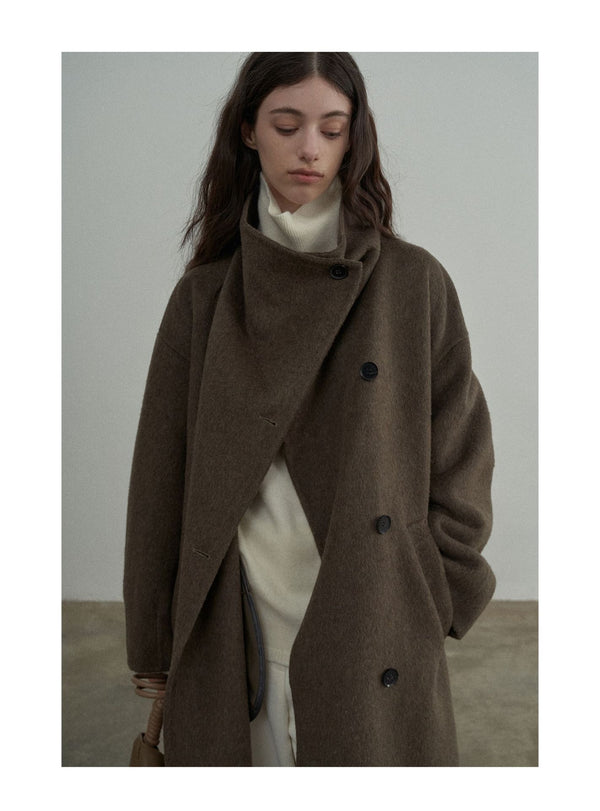 Fashionable Iinter Warm Cashmere Hotel Simple Sshort Women's Jacket