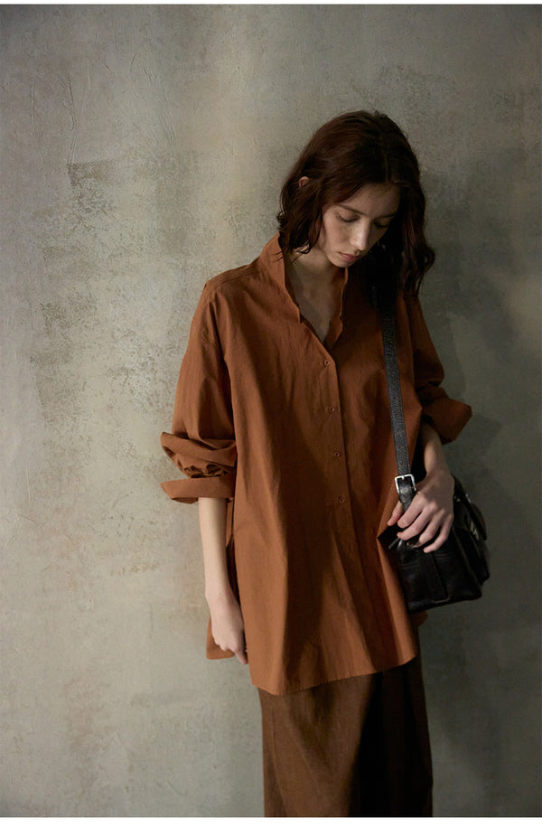 Long-Staple Cotton, Light And Simple, Comfortable For Commuting Women Blouse