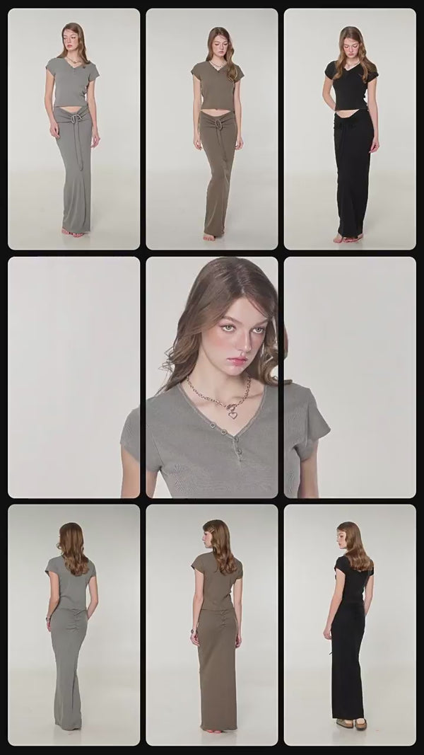 Summer Hot Girl Sexy Beautiful Casual Commuter top