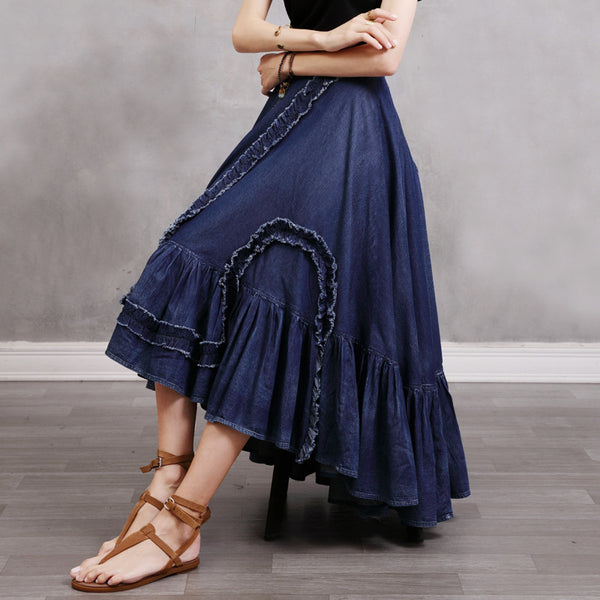 The New Irregular Denim Skirt