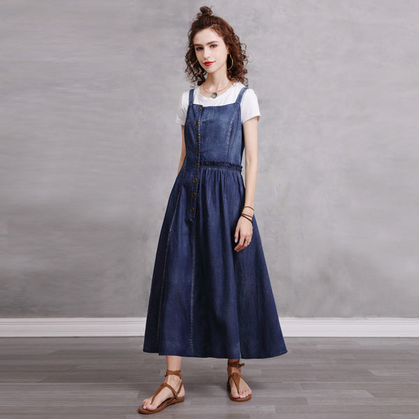 Suspenders Denim Skirt 2023 New Summer Dress