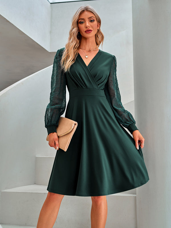 The New Trend V-Neck Dress
