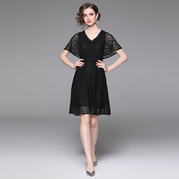 Lace V-Neck Dress